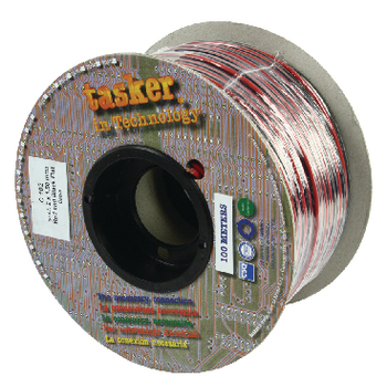 TASR-C102-1.50 Luidsprekerkabel op rol 2x 1.50 mm² 100 m zwart/rood Verpakking foto